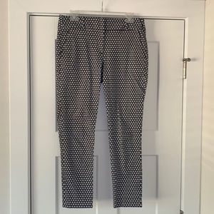 Loft size 8 black/white dress pants